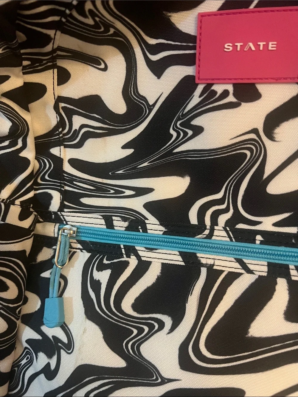 New State Kane Large Marbled Backpack NWT